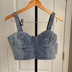 Hurley Blue Denim Camisole Top